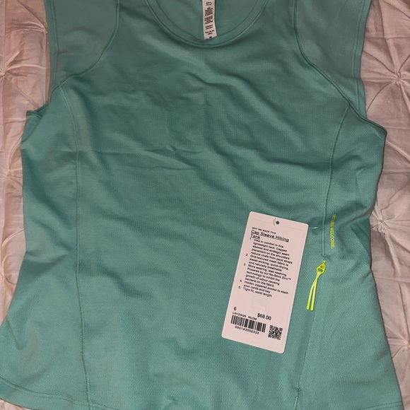 Lululemon Cap Sleeve Hiking Tank in a light blue color. - Picture 5 of 5